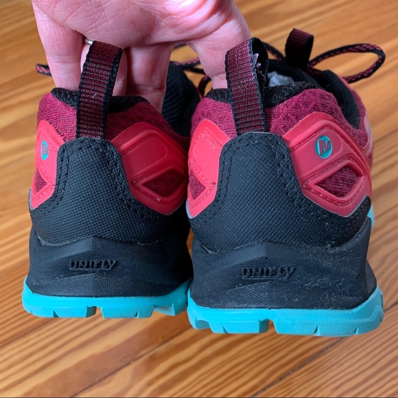 Merrell Capra Bolt hiking shoes in bright red sz 6 - Picture 4 of 8